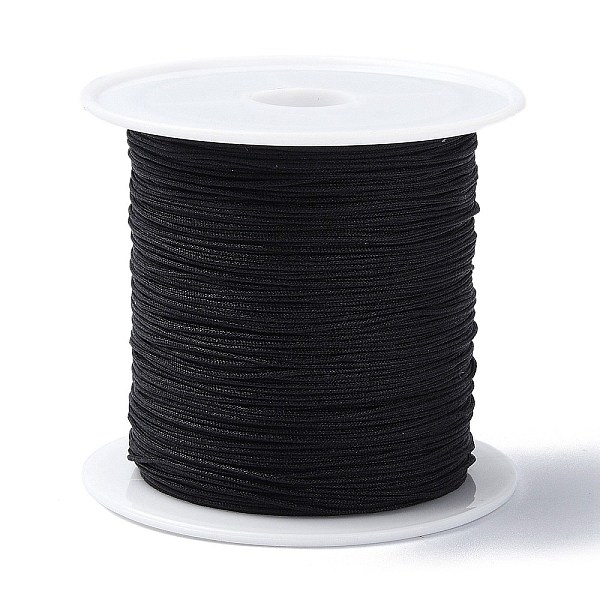 PandaHall Nylon Chinese Knot Cord, Nylon Jewelry Cord for Jewelry Making, Black, 0.4mm, about 28~30m/roll Nylon Black
PandaHall Nylon Chinese Knot Cord, Nylon Jewelry Cord for Jewelry Making, Black, 0.4mm, about 28~30m/roll Nylon Black