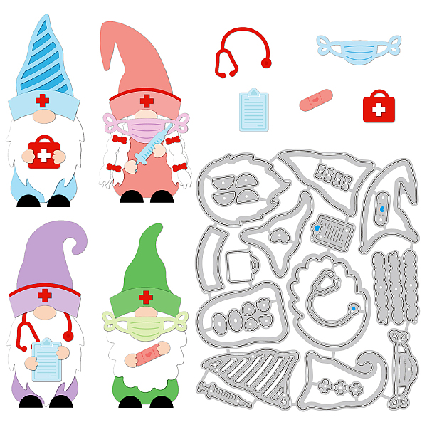 PandaHall GLOBLELAND Nurse Day Theme Cutting Dies Metal Gnome Elf Doctor Die Cuts Embossing Stencils for DIY Scrapbooking Card Making Album...
PandaHall GLOBLELAND Nurse Day Theme Cutting Dies Metal Gnome Elf Doctor Die Cuts Embossing Stencils for DIY Scrapbooking Card Making Album...
