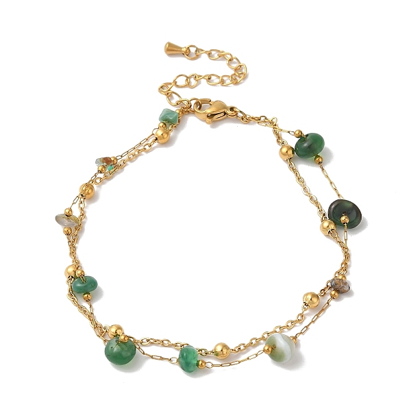 PandaHall Summer Beach Nuggets Natural Agate(Dyed & Heated) Multi-Strand Anklets, Ion Plating(IP) 304 Stainless Steel Anklets for Women...
PandaHall Summer Beach Nuggets Natural Agate(Dyed & Heated) Multi-Strand Anklets, Ion Plating(IP) 304 Stainless Steel Anklets for Women...