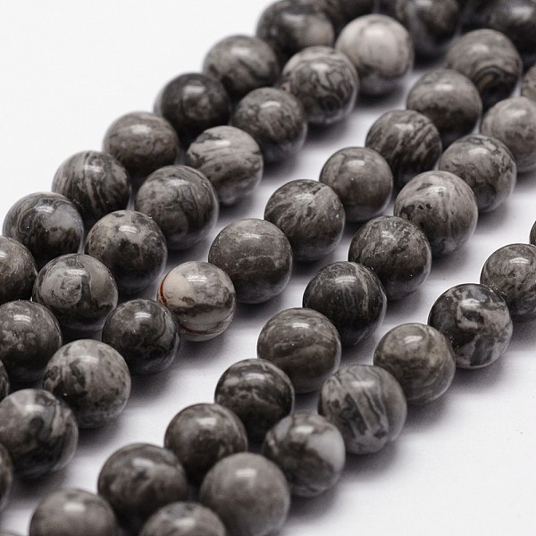 PandaHall Natural Map Stone/Picasso Stone/Picasso Jasper Bead Strands, Round, 4mm, Hole: 1mm, about 89pcs/strand, 14.9 inch~15.1 inch Map..., Gray
PandaHall Natural Map Stone/Picasso Stone/Picasso Jasper Bead Strands, Round, 4mm, Hole: 1mm, about 89pcs/strand, 14.9 inch~15.1 inch Map..., Gray