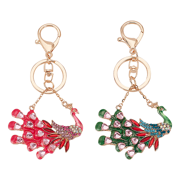 PandaHall OLYCRAFT 2pcs Peacock Keychain Alloy Enamel Keychains Sparkling Rhinestone Keyring Pendant Peacock Crystal Key Rings Key Chain for..., Multicolor
PandaHall OLYCRAFT 2pcs Peacock Keychain Alloy Enamel Keychains Sparkling Rhinestone Keyring Pendant Peacock Crystal Key Rings Key Chain for..., Multicolor
