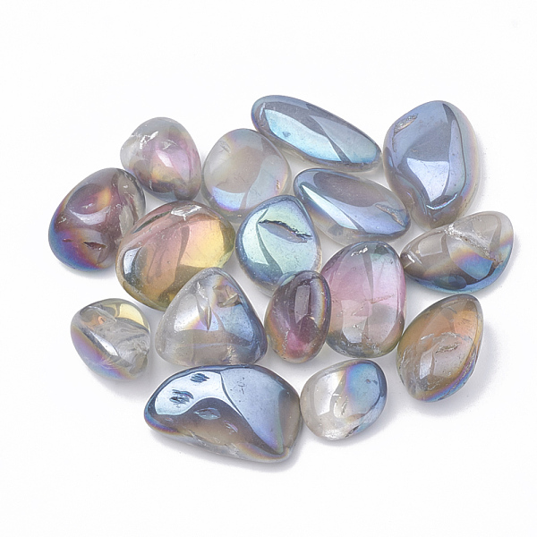 PandaHall Vacuum Plating Natural Quartz Crystal Beads, Tumbled Stone, No Hole/Undrilled, Nuggets, Light Steel Blue, 15~35x9~25x6~25mm, about...
PandaHall Vacuum Plating Natural Quartz Crystal Beads, Tumbled Stone, No Hole/Undrilled, Nuggets, Light Steel Blue, 15~35x9~25x6~25mm, about...