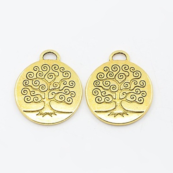 PandaHall Tibetan Style Alloy Tree of Life Pendants, Lead Free & Cadmium Free, Flat Round, Antique Golden, 28x24x2mm, Hole: 4.5x2mm Alloy...
PandaHall Tibetan Style Alloy Tree of Life Pendants, Lead Free & Cadmium Free, Flat Round, Antique Golden, 28x24x2mm, Hole: 4.5x2mm Alloy...