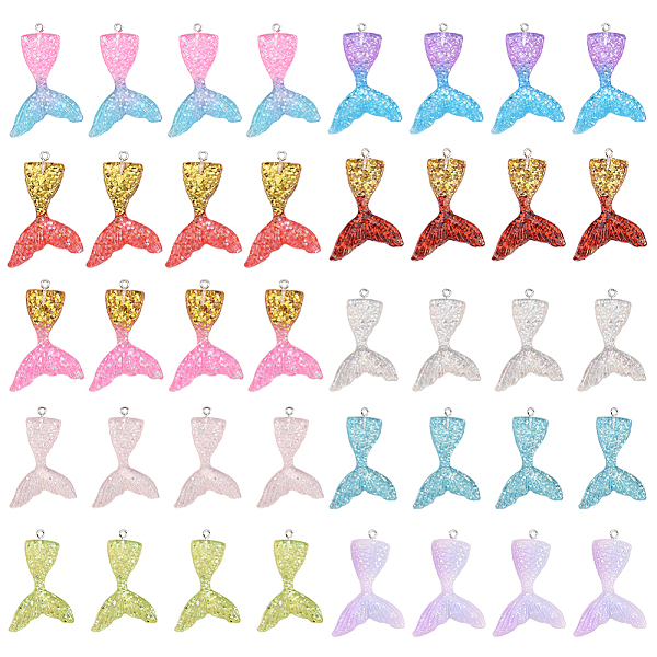 PandaHall SUNNYCLUE 40Pcs 10 Color Resin Mermaid Tail Charms Flatback Pendants with Hole 2mm for DIY Jewelry Making Earring Bracelets..., Multicolor
PandaHall SUNNYCLUE 40Pcs 10 Color Resin Mermaid Tail Charms Flatback Pendants with Hole 2mm for DIY Jewelry Making Earring Bracelets..., Multicolor