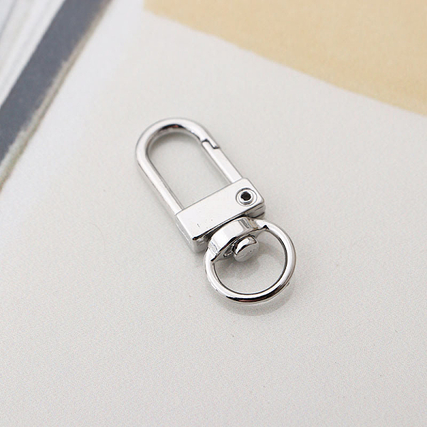 PandaHall Alloy Swivel Clasps, Lanyard Push Gate Snap Clasps, Platinum, 3.3x1.3x0.5cm, Hole: 10x7mm Alloy
PandaHall Alloy Swivel Clasps, Lanyard Push Gate Snap Clasps, Platinum, 3.3x1.3x0.5cm, Hole: 10x7mm Alloy
