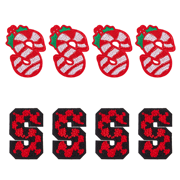 PandaHall DICOSMETIC 8Pcs 2 Style Letter.S Candy Cane Holly Leaf Appliques, Computerized Embroidery Cloth Iron on/Sew on Patches, Mixed..., Multicolor
PandaHall DICOSMETIC 8Pcs 2 Style Letter.S Candy Cane Holly Leaf Appliques, Computerized Embroidery Cloth Iron on/Sew on Patches, Mixed..., Multicolor
