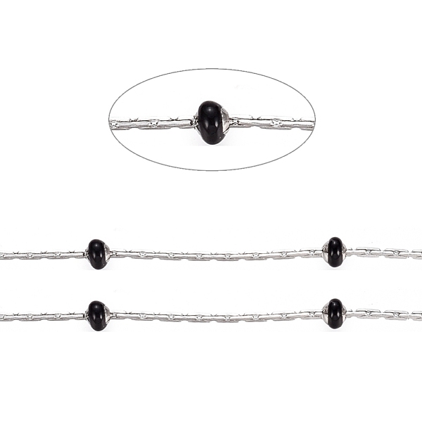 PandaHall Stainless Steel Cardano Chains, with Enamel Beads and Spool, Long-Lasting Plated, Soldered, Flat Round, Stainless Steel Color..., Black
PandaHall Stainless Steel Cardano Chains, with Enamel Beads and Spool, Long-Lasting Plated, Soldered, Flat Round, Stainless Steel Color..., Black