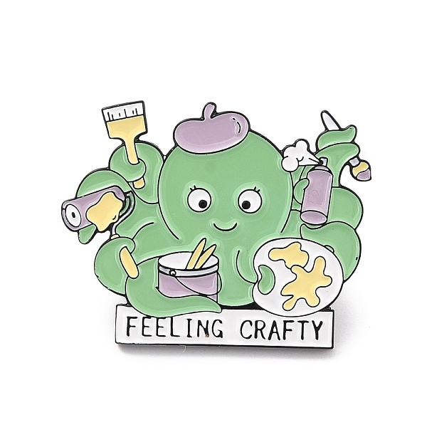 PandaHall Feeling Crafty Enamel Pin, Octopus Plainting Alloy Enamel Brooch for Backpack Clothes, Electrophoresis Black, Dark Sea Green...
PandaHall Feeling Crafty Enamel Pin, Octopus Plainting Alloy Enamel Brooch for Backpack Clothes, Electrophoresis Black, Dark Sea Green...