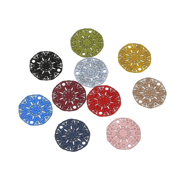 PandaHall 430 Stainless Steel Connector Charms, Etched Metal Embellishments, Flat Round with Flower Links, Mixed Color, 18.5x0.5mm, Hole..., Multicolor
PandaHall 430 Stainless Steel Connector Charms, Etched Metal Embellishments, Flat Round with Flower Links, Mixed Color, 18.5x0.5mm, Hole..., Multicolor