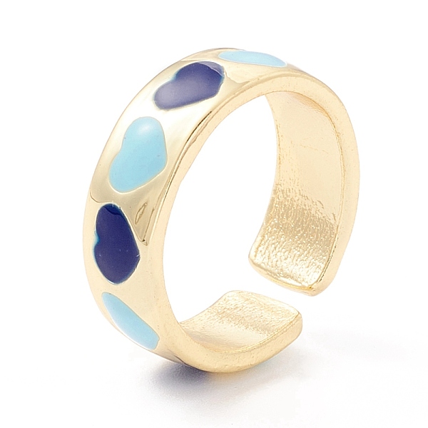 PandaHall Heart Pattern Enamel Cuff Ring for Girl Women, Open Ring, Cadmium Free & Lead Free, Light Gold, Sky Blue, US Size 6 1/2(16.9mm)...
PandaHall Heart Pattern Enamel Cuff Ring for Girl Women, Open Ring, Cadmium Free & Lead Free, Light Gold, Sky Blue, US Size 6 1/2(16.9mm)...