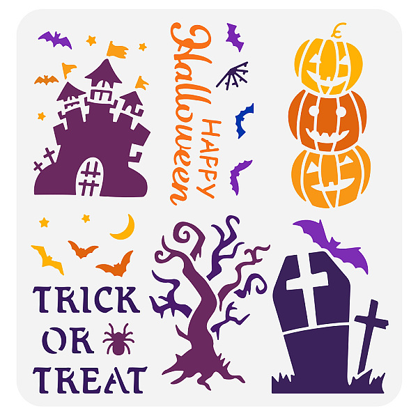 PandaHall FINGERINSPIRE Halloween Themed Stencils for Painting 11.8x11.8inch Reusable Halloween Pumpkin Tombstone Old Castle Bat Scary Tree...
PandaHall FINGERINSPIRE Halloween Themed Stencils for Painting 11.8x11.8inch Reusable Halloween Pumpkin Tombstone Old Castle Bat Scary Tree...