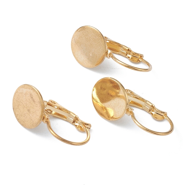 PandaHall 304 Stainless Steel Leverback Earring Findings, with Flat Round Setting for Cabochon, Real 18k Gold Plated, 20.5x10x11mm, Pin...
PandaHall 304 Stainless Steel Leverback Earring Findings, with Flat Round Setting for Cabochon, Real 18k Gold Plated, 20.5x10x11mm, Pin...