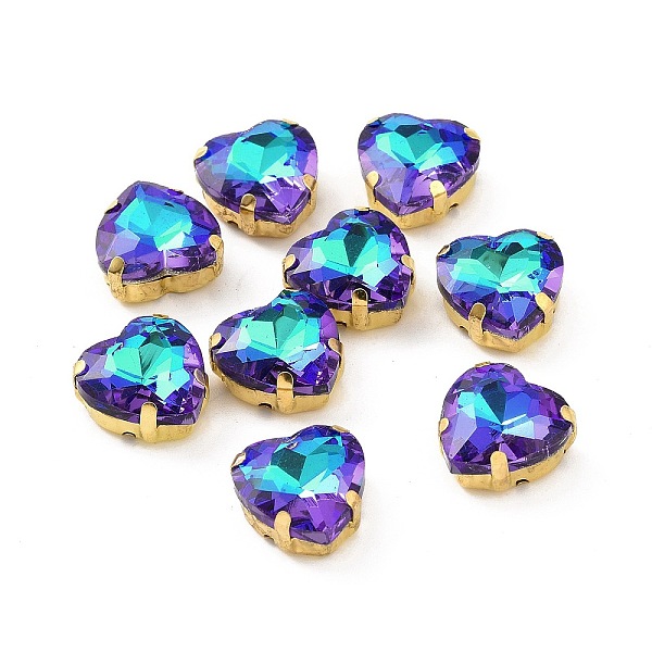PandaHall Heart Sew on Rhinestone, Faceted Glass Rhinestone, Multi-Strand Links, with Golden Tone Brass Rhinestone Settings, Bermuda Blue...
PandaHall Heart Sew on Rhinestone, Faceted Glass Rhinestone, Multi-Strand Links, with Golden Tone Brass Rhinestone Settings, Bermuda Blue...