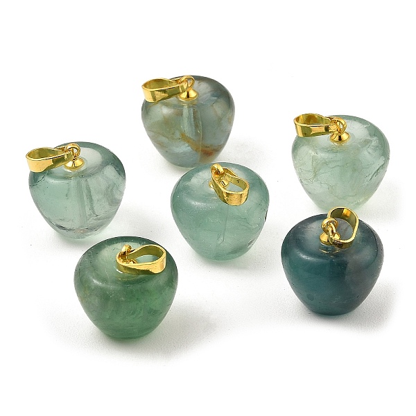 PandaHall Natural Green Fluorite Teacher Apple Charms, with Golden Plated Brass Snap on Bails, 14.5x14mm, Hole: 6.5x4mm Fluorite Apple
PandaHall Natural Green Fluorite Teacher Apple Charms, with Golden Plated Brass Snap on Bails, 14.5x14mm, Hole: 6.5x4mm Fluorite Apple