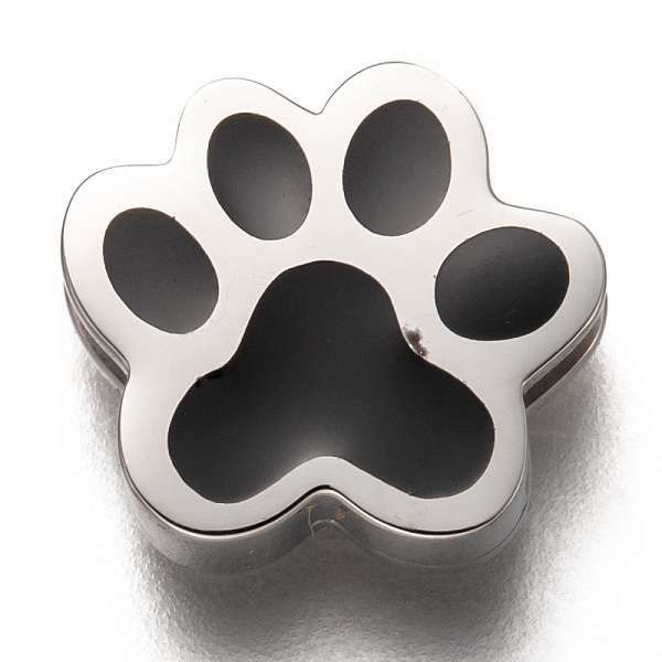 PandaHall 304 Stainless Steel Slide Charms, Enamel Style, Paw Print, Black, Stainless Steel Color, 13x12x3.5mm, Hole: 8x1.5mm 304 Stainless...
PandaHall 304 Stainless Steel Slide Charms, Enamel Style, Paw Print, Black, Stainless Steel Color, 13x12x3.5mm, Hole: 8x1.5mm 304 Stainless...