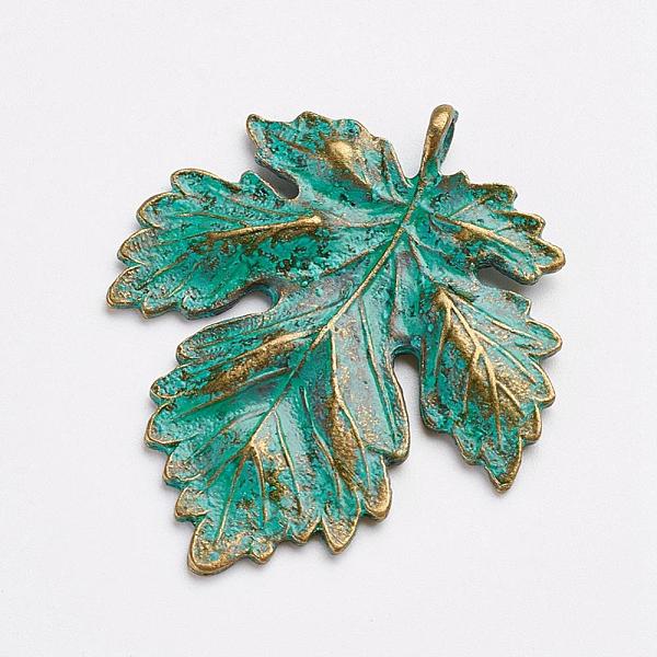 PandaHall Tibetan Style Alloy Pendants, Holly Leaves, Antique Bronze & Green Patina, 41x35.5x2mm, Hole: 3mm Alloy Leaf
PandaHall Tibetan Style Alloy Pendants, Holly Leaves, Antique Bronze & Green Patina, 41x35.5x2mm, Hole: 3mm Alloy Leaf