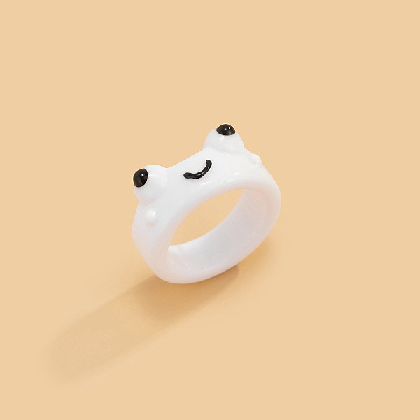 PandaHall Frog Resin Plain Band Rings for Women Girls, Frog, 17mm Resin Frog White
PandaHall Frog Resin Plain Band Rings for Women Girls, Frog, 17mm Resin Frog White
