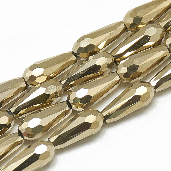 PandaHall Electroplate Glass Beads Strands, Faceted Teardrop, Gold, 9~9.5x4mm, Hole: 1mm, about 72pcs/strand, 25.98 inch Glass Teardrop Gold
PandaHall Electroplate Glass Beads Strands, Faceted Teardrop, Gold, 9~9.5x4mm, Hole: 1mm, about 72pcs/strand, 25.98 inch Glass Teardrop Gold