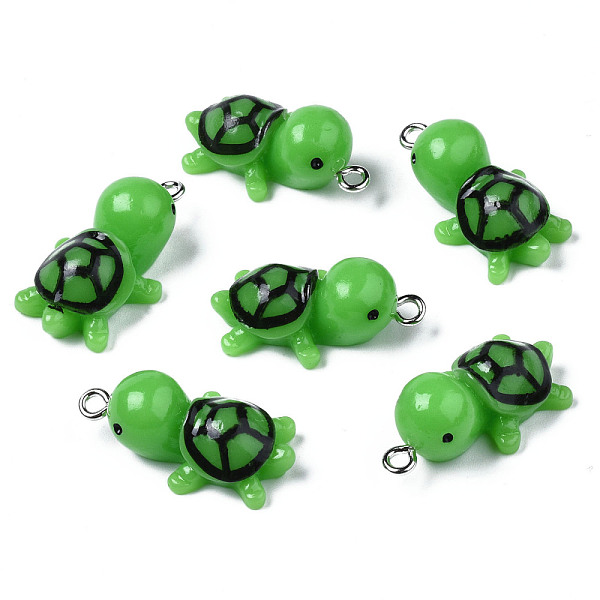 PandaHall Opaque Resin Pendants, with Platinum Tone Iron Loop, Tortoise, Lime, 25.5~26.5x14~15x10mm, Hole: 2mm Resin Tortoise Green
PandaHall Opaque Resin Pendants, with Platinum Tone Iron Loop, Tortoise, Lime, 25.5~26.5x14~15x10mm, Hole: 2mm Resin Tortoise Green