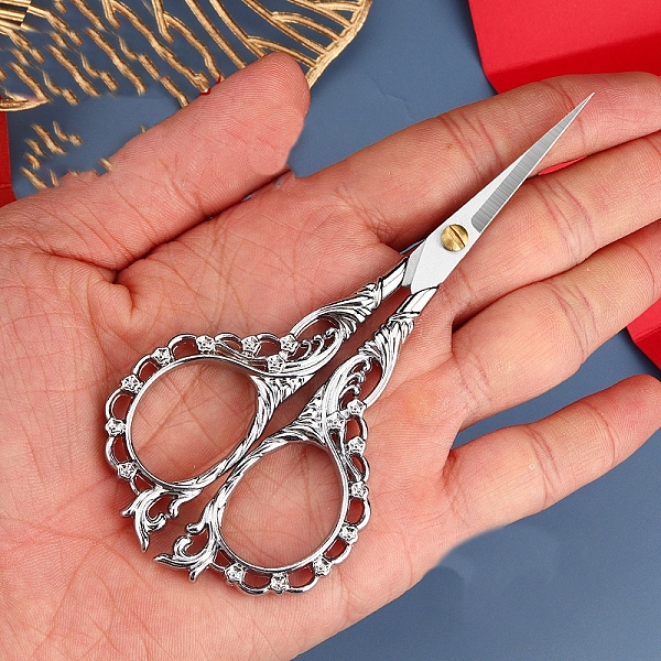 PandaHall Stainless Steel Scissors, Paper Cutting Scissors, Portable Hollow-out Flower Embroidery Scissors, Platinum, 125x55mm Stainless...
PandaHall Stainless Steel Scissors, Paper Cutting Scissors, Portable Hollow-out Flower Embroidery Scissors, Platinum, 125x55mm Stainless...