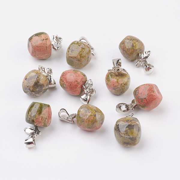 PandaHall Natural Unakite Pendants, with Platinum Tone Brass Findings, Apple, 15x10mm, Hole: 2.5x6mm Unakite Fruit
PandaHall Natural Unakite Pendants, with Platinum Tone Brass Findings, Apple, 15x10mm, Hole: 2.5x6mm Unakite Fruit