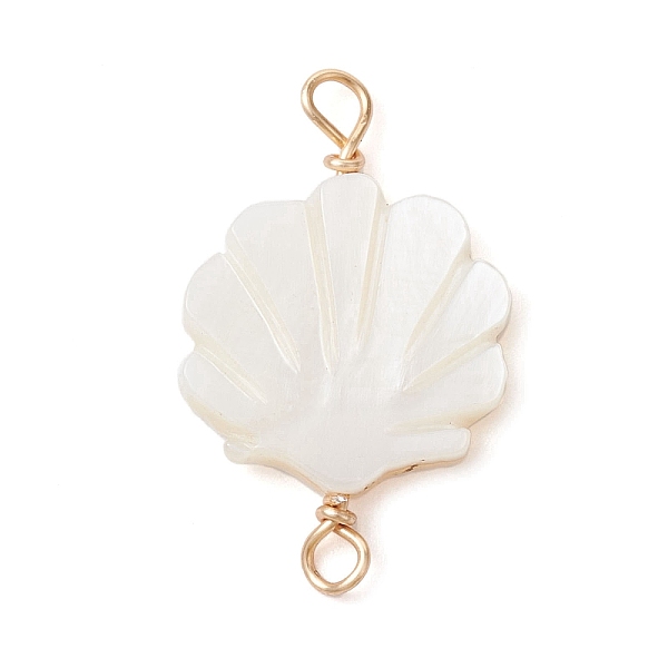 PandaHall Natural Freshwater Shell Connector Charms, Shell Shaped Links with Copper Loops, Light Gold, 23x15x3mm, Hole: 2mm Shell Shell..., White
PandaHall Natural Freshwater Shell Connector Charms, Shell Shaped Links with Copper Loops, Light Gold, 23x15x3mm, Hole: 2mm Shell Shell..., White