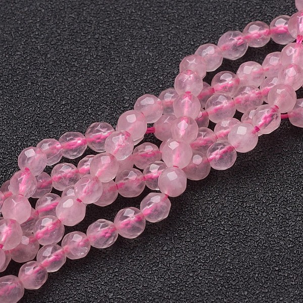 PandaHall Natural Rose Quartz Beads Strands, Faceted, Round, Pink, 4mm, Hole: 1mm, about 46pcs/strand, 7.8 inch Rose Quartz Round Pink
PandaHall Natural Rose Quartz Beads Strands, Faceted, Round, Pink, 4mm, Hole: 1mm, about 46pcs/strand, 7.8 inch Rose Quartz Round Pink