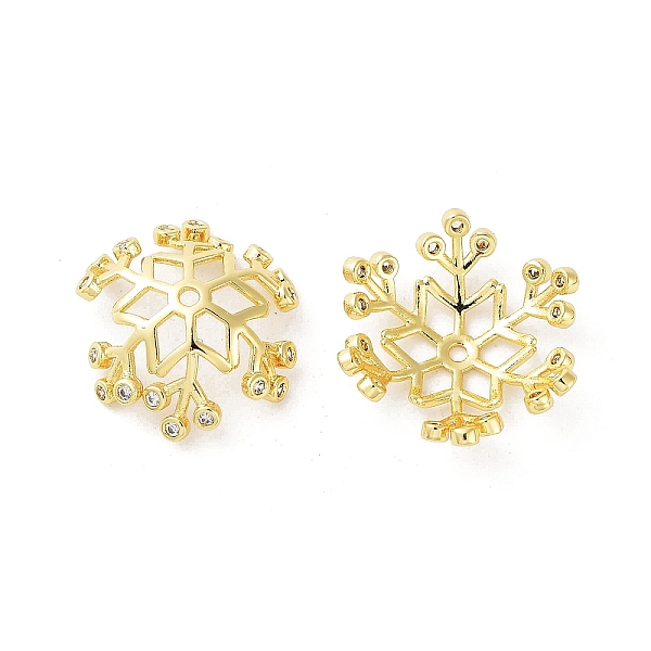 PandaHall Brass Micro Pave Cubic Zirconia Bead Cap, Snowflake, Real 16K Gold Plated, 19.5x17.5x6mm, Hole: 1.4mm Brass+Cubic Zirconia Clear
PandaHall Brass Micro Pave Cubic Zirconia Bead Cap, Snowflake, Real 16K Gold Plated, 19.5x17.5x6mm, Hole: 1.4mm Brass+Cubic Zirconia Clear