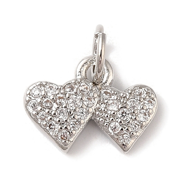 PandaHall Rack Plating Brass & Clear Cubic Zirconia Pendants, Cadmium Free & Lead Free, Long-Lasting Plated, Heart, with Jump Ring, Platinum...
PandaHall Rack Plating Brass & Clear Cubic Zirconia Pendants, Cadmium Free & Lead Free, Long-Lasting Plated, Heart, with Jump Ring, Platinum...