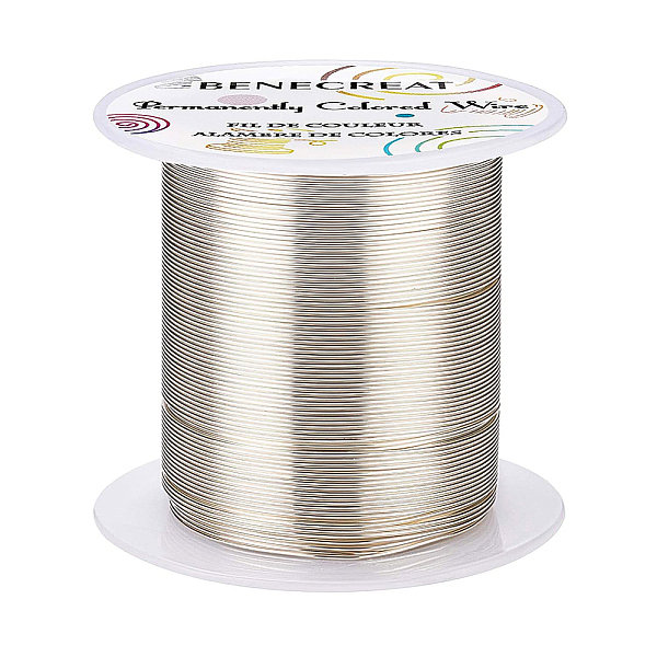 PandaHall Round Copper Wire, for Wire Wrapped Jewelry Making, Silver, 22 Gauge, 0.6mm, about 164.04 Feet(50m)/roll Copper Round
PandaHall Round Copper Wire, for Wire Wrapped Jewelry Making, Silver, 22 Gauge, 0.6mm, about 164.04 Feet(50m)/roll Copper Round