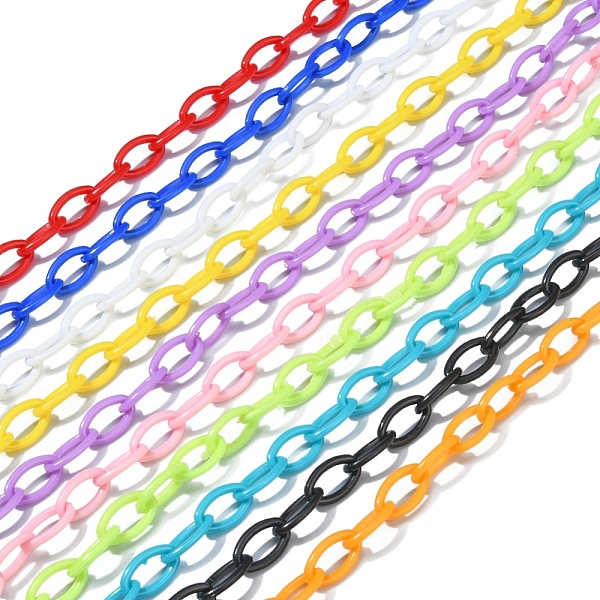 PandaHall 10 Stands 10 Colors Handmade Opaque Acrylic Cable Chains, Oval, Mixed Color, 13x7.5x2mm, 19.88 inch~23.62 inch(50.5~51cm)/strand..., Multicolor
PandaHall 10 Stands 10 Colors Handmade Opaque Acrylic Cable Chains, Oval, Mixed Color, 13x7.5x2mm, 19.88 inch~23.62 inch(50.5~51cm)/strand..., Multicolor