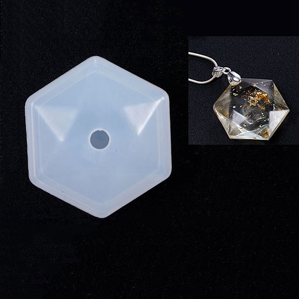 PandaHall Silicone Molds, Resin Casting Molds, For UV Resin, Epoxy Resin Jewelry Making, Hexagon, White, 33x37x8mm, 33x37x7.5mm, Hole: 5mm...
PandaHall Silicone Molds, Resin Casting Molds, For UV Resin, Epoxy Resin Jewelry Making, Hexagon, White, 33x37x8mm, 33x37x7.5mm, Hole: 5mm...