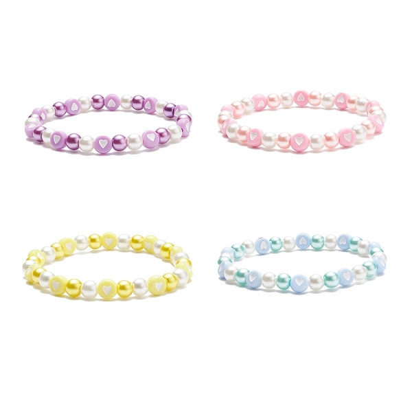 PandaHall Acrylic Heart & Glass Pearl Beaded Stretch Bracelet for Women, Mixed Color, Inner Diameter: 2-1/8 inch(5.3~5.6cm) Glass Heart..., Multicolor
PandaHall Acrylic Heart & Glass Pearl Beaded Stretch Bracelet for Women, Mixed Color, Inner Diameter: 2-1/8 inch(5.3~5.6cm) Glass Heart..., Multicolor