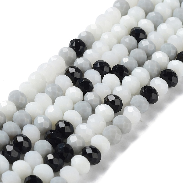 PandaHall Glass Beads Strands, Faceted, Rondelle, Black, 8x6mm, Hole: 1mm, about 65~68pcs/strand, 15.7~16.1 inch(40~41cm) Glass Rondelle...
PandaHall Glass Beads Strands, Faceted, Rondelle, Black, 8x6mm, Hole: 1mm, about 65~68pcs/strand, 15.7~16.1 inch(40~41cm) Glass Rondelle...