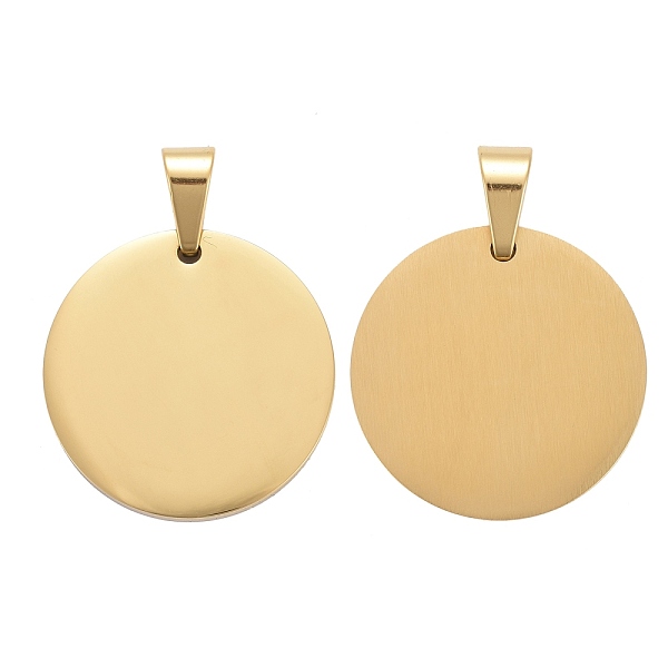 PandaHall 304 Stainless Steel Pendants, Flat Round, Stamping Blank Tag, Golden, 27x2.8mm, Hole: 5x8mm 304 Stainless Steel Flat Round
PandaHall 304 Stainless Steel Pendants, Flat Round, Stamping Blank Tag, Golden, 27x2.8mm, Hole: 5x8mm 304 Stainless Steel Flat Round