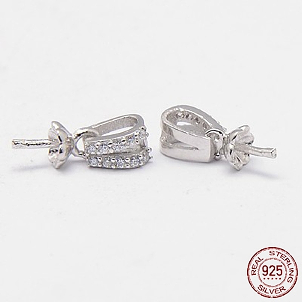 PandaHall Rhodium Plated 925 Sterling Silver Cup Pearl Bail Pin Pendants, For Half Drilled Beads, with Micro Pave Cubic Zirconia, for Half...
PandaHall Rhodium Plated 925 Sterling Silver Cup Pearl Bail Pin Pendants, For Half Drilled Beads, with Micro Pave Cubic Zirconia, for Half...