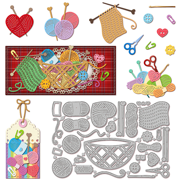 PandaHall Knit Theme Carbon Steel Cutting Dies Stencils, for DIY Scrapbooking, Photo Album, Decorative Embossing Paper Card, Greeting Card...
PandaHall Knit Theme Carbon Steel Cutting Dies Stencils, for DIY Scrapbooking, Photo Album, Decorative Embossing Paper Card, Greeting Card...
