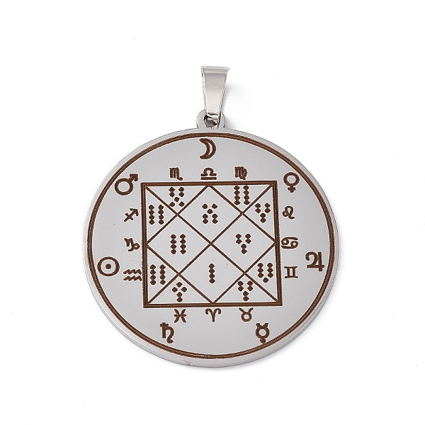 PandaHall 304 Stainless Steel Seven Archangels Pendants, Flat Round with Word Pattern, Stainless Steel Color, 38x35x1.5mm, Hole: 7.5x4mm 304...
PandaHall 304 Stainless Steel Seven Archangels Pendants, Flat Round with Word Pattern, Stainless Steel Color, 38x35x1.5mm, Hole: 7.5x4mm 304...