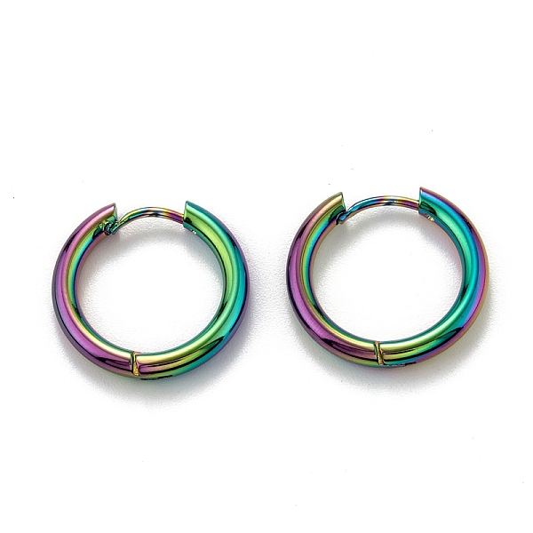 PandaHall 304 Stainless Steel Huggie Hoop Earrings, Hypoallergenic Earrings, Thick Hoop Earrings, Ring, Rainbow Color, 10 Gauge, 18x19x2.5mm...
PandaHall 304 Stainless Steel Huggie Hoop Earrings, Hypoallergenic Earrings, Thick Hoop Earrings, Ring, Rainbow Color, 10 Gauge, 18x19x2.5mm...
