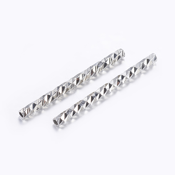 PandaHall Brass Tube Beads, Tube, Faceted, Platinum, 19.5x1.5mm, Hole: 0.5mm Brass Tube
PandaHall Brass Tube Beads, Tube, Faceted, Platinum, 19.5x1.5mm, Hole: 0.5mm Brass Tube