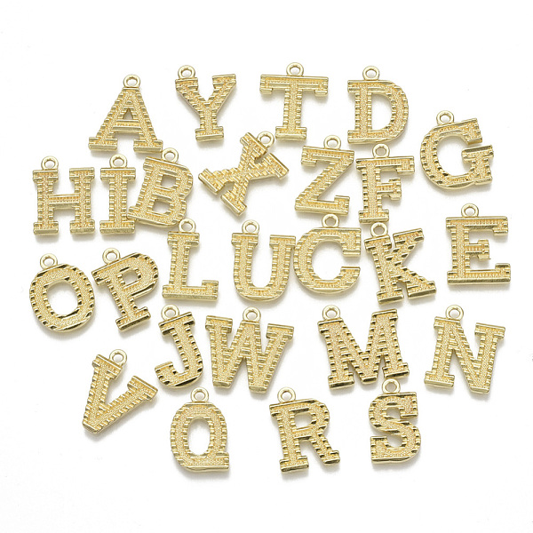 PandaHall 26Pcs Alphabet Alloy Pendants, Cadmium Free & Nickel Free & Lead Free, Real 18K Gold Plated, Letter A~Z, 20.5~21x9~21x2mm, Hole...
PandaHall 26Pcs Alphabet Alloy Pendants, Cadmium Free & Nickel Free & Lead Free, Real 18K Gold Plated, Letter A~Z, 20.5~21x9~21x2mm, Hole...