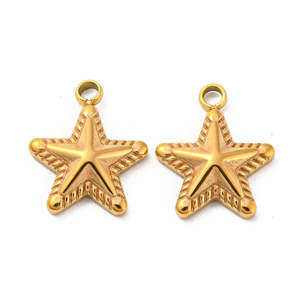 PandaHall 304 Stainless Steel Charms, Star Charm, Real 14K Gold Plated, 12x10x3mm, Hole: 1.6mm 304 Stainless Steel Star
PandaHall 304 Stainless Steel Charms, Star Charm, Real 14K Gold Plated, 12x10x3mm, Hole: 1.6mm 304 Stainless Steel Star
