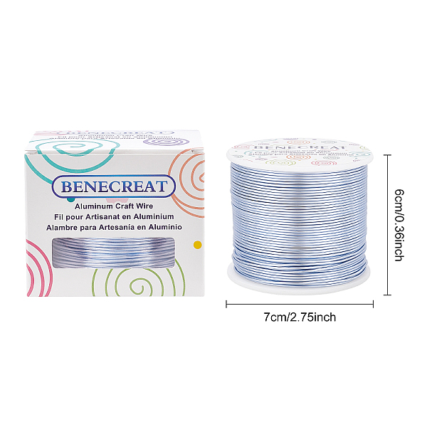 PandaHall Round Aluminum Wire, Cornflower Blue, 17 Gauge, 1.2mm, about 380.57 Feet(116m)/roll Aluminum Round Blue
PandaHall Round Aluminum Wire, Cornflower Blue, 17 Gauge, 1.2mm, about 380.57 Feet(116m)/roll Aluminum Round Blue