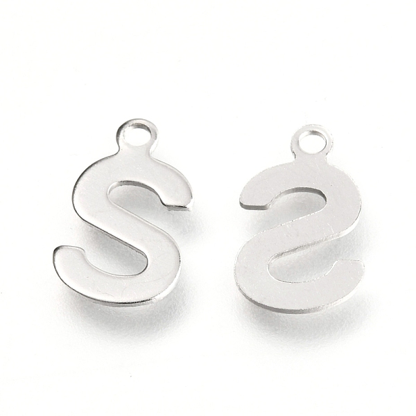 PandaHall 201 Stainless Steel Charms, Alphabet, Letter.S, 12.4x7.3x0.6mm, Hole: 1.4mm 201 Stainless Steel Letter S
PandaHall 201 Stainless Steel Charms, Alphabet, Letter.S, 12.4x7.3x0.6mm, Hole: 1.4mm 201 Stainless Steel Letter S