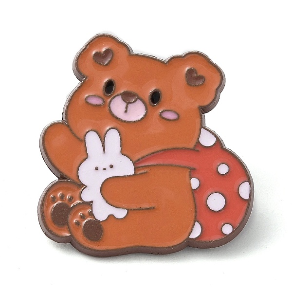 PandaHall Bear with Bag & Rabbit Enamel Pins, Coffee Zinc Alloy Badge for Women, Tomato, 28.5x27x2mm Alloy+Enamel Bear Red
PandaHall Bear with Bag & Rabbit Enamel Pins, Coffee Zinc Alloy Badge for Women, Tomato, 28.5x27x2mm Alloy+Enamel Bear Red