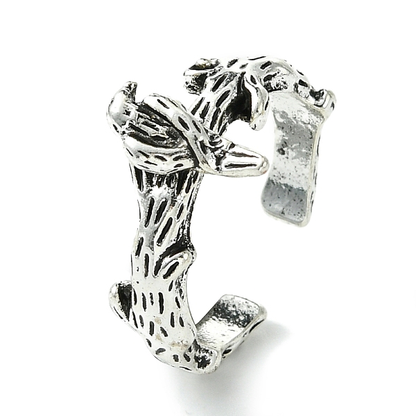 PandaHall Brid Alloy Open Cuff Rings, Lead Free & Cadmium Free, Antique Silver, 11mm, Inner Diameter: Adjustable Alloy Bird
PandaHall Brid Alloy Open Cuff Rings, Lead Free & Cadmium Free, Antique Silver, 11mm, Inner Diameter: Adjustable Alloy Bird