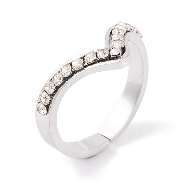 PandaHall 304 Stainless Steel Finger Ring for Women, with Cubic Zirconia, Stainless Steel Color, 11mm, US Size 6~9(16.5~18.9mm) Stainless..., Clear
PandaHall 304 Stainless Steel Finger Ring for Women, with Cubic Zirconia, Stainless Steel Color, 11mm, US Size 6~9(16.5~18.9mm) Stainless..., Clear