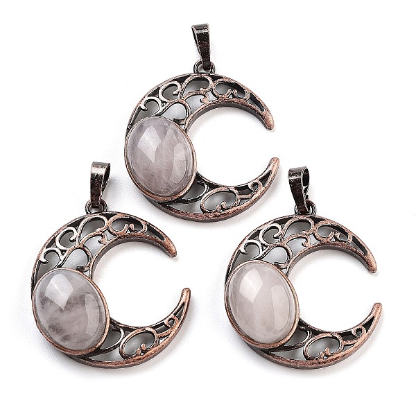 PandaHall Natural Quartz Crystal Pendants, with Red Copper Plated Brass Findings, Moon, 34x30x9~9.5mm, Hole: 5x8mm Quartz Crystal Moon
PandaHall Natural Quartz Crystal Pendants, with Red Copper Plated Brass Findings, Moon, 34x30x9~9.5mm, Hole: 5x8mm Quartz Crystal Moon