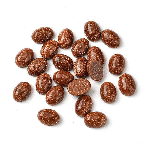 PandaHall Synthetic Goldstone Cabochons, Oval, 8~8.5x6~6.5x2.5~3.5mm Goldstone Oval
PandaHall Synthetic Goldstone Cabochons, Oval, 8~8.5x6~6.5x2.5~3.5mm Goldstone Oval