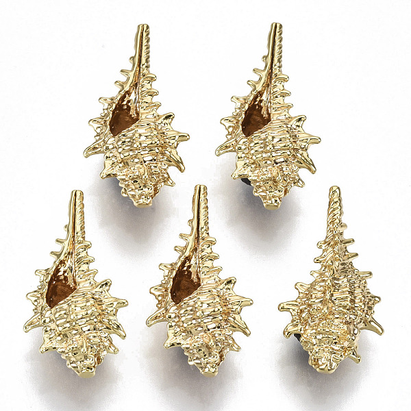 PandaHall Brass Pendants, Nickel Free, Conch Shape, Real 18K Gold Plated, 20x11x9mm, Hole: 1mm Brass Shell Shape
PandaHall Brass Pendants, Nickel Free, Conch Shape, Real 18K Gold Plated, 20x11x9mm, Hole: 1mm Brass Shell Shape